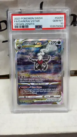 2023 DARKRAI VSTAR FULL ART GALLERY CROWN ZENITH POKEMON PSA 10 GEM MINT #GG50 - Image 2