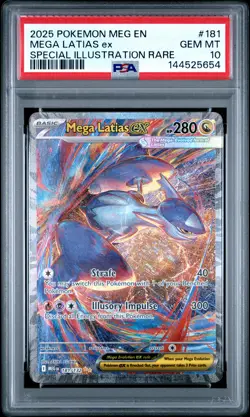 2025 POKEMON MEG EN-MEGA EVOLUTION #181 MEGA LATIAS EX PSA 10 - Image 1