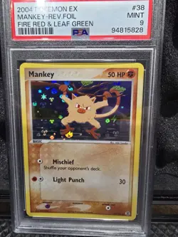 Pokemon Mankey FireRed & LeafGreen Reverse Holo PSA 9 38/112 2004 English - Image 1