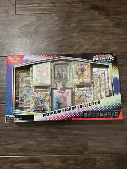 Pokemon TCG Prismatic Evolutions Premium Figure Collection Box - Small Dents/Rip - Image 1