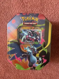 Mega Charizard Ex Tin - Mega Charizard X EX - Pokemon TCG Sealed - Image 1