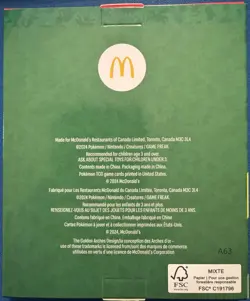 Miraidon 2025 McDonald’s Pokemon TCG SEALED FRENCH BOX - Image 2