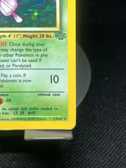 Pokemon TCG Venomoth 13/64 Jungle Holo Rare MP - Image 4