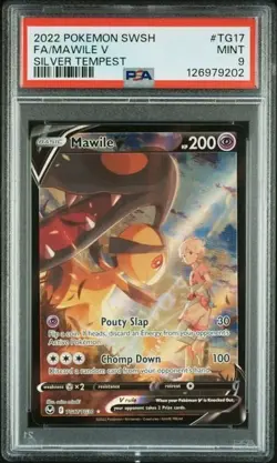 MAWILE V #TG17 PSA 9 • 2022 POKEMON SWORD & SHIELD SILVER TEMPEST FULL ART - Image 1