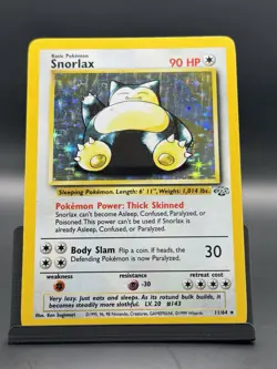 Pokemon Snorlax Holo 11/64 from Jungle Unlimited in MP+/LP- condition! - Image 1