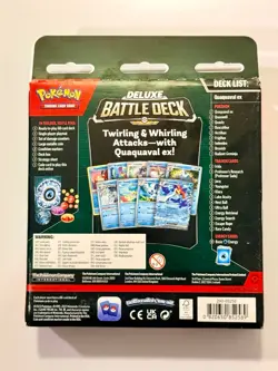 Pokemon Deluxe Battle Deck QUAQUAVAL ex Factory Sealed Box Ready To Play Deck - Image 2