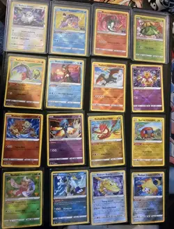 16 Radiant Rare Full Set Complete Pokemon Collection Charizard Greninja Eevee NM - Image 1