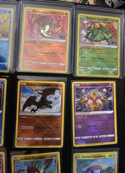 16 Radiant Rare Full Set Complete Pokemon Collection Charizard Greninja Eevee NM - Image 3