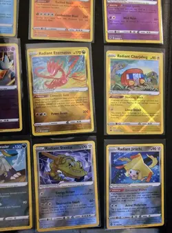 16 Radiant Rare Full Set Complete Pokemon Collection Charizard Greninja Eevee NM - Image 4