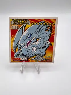 Yu-Gi-Oh! Blue-Eyes White Dragon Amada Seal Sticker #103 1998 Japanese - Image 1