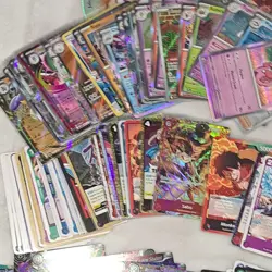 Bandai Nintendo Pokemon TCG Dragon Ball One Piece Card Lot Tapu Lele Luffy Sabo - Image 3