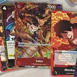 Bandai Nintendo Pokemon TCG Dragon Ball One Piece Card Lot Tapu Lele Luffy Sabo - Image 5