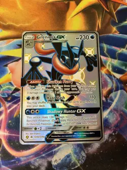 Pokemon NM Greninja GX Full Art Shiny Holo Rare Card SV56/SV94 Hidden Fates - Image 5