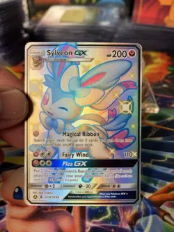 Pokemon NM Sylveon GX SV76/SV94 Hidden Fates Shiny Vault - Image 3