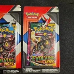 (2) Pokemon Evolving Skies & Chilling Reign 2 pack Blister with Pin NEW & SEALED - Image 4