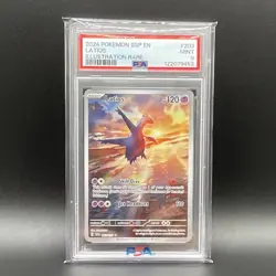 Pokemon Latios 203/191 Sv08: Surging Sparks PSA 9 Illustration Rare Holo English - Image 1