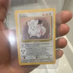Pokemon Clefairy Base Set Holo Rare - Image 1