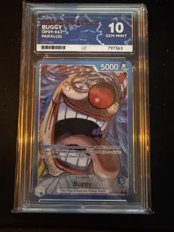 Buggy OP09-042 Leader Alt Art One Piece Emperors In The New World ACE 10 - Image 1