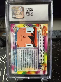 Pokemon Topps 1999 First Movie Card #31 Rainbow Foil CGC 8 - Image 2