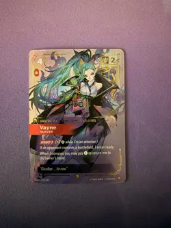 League of Legends Vayne Hunter Champion Unit Overnumbered Foil Card 223/221 - Image 2