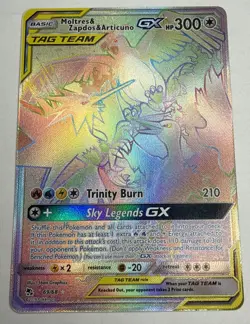Moltres & Zapdos & Articuno GX 69/68 Hidden Fates - Pokemon Card - Near Mint - Image 1