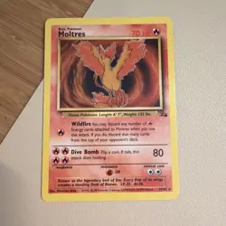 Moltres 27/62 Rare Fossil Pokemon Card - Multiple Copies - Image 1