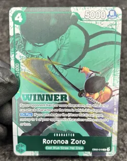 Roronoa Zoro (Winner Pack 2025 Vol. 3) EB02-019 One Piece Promotion Cards Foil - Image 1