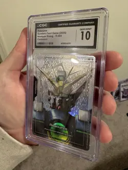 Gundam Card Game Newtype Rising Resource Gundam Wing Zero R-004 C+ CGC 10 - Image 2