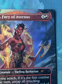 1X FOIL Karlach, Fury of Avernus BORDERLESS MINT MTG Magic Secret Lair D&D BG3 - Image 4