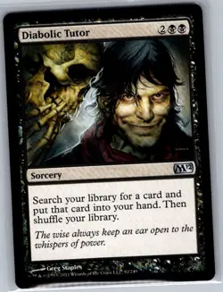 Diabolic Tutor 93 Magic 2011 (M11) - Magic The Gathering MTG - NM - Image 1