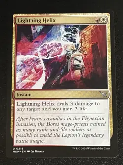 MTG Murders at Karlov Manor Lightning Helix 0218 NM - Image 1