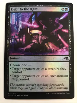 MTG Kamigawa: Neon Dynasty Debt to the Kami Foil 092/302 LP - Image 1