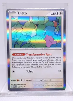 Pokemon Ditto Scarlet & Violet-151 132/165 Holo Rare - Image 1