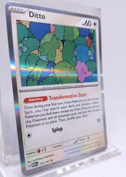 Pokemon Ditto Scarlet & Violet-151 132/165 Holo Rare - Image 2