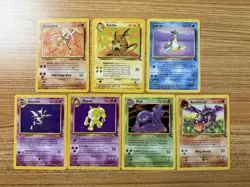 Pokemon TCG Fossil Rare Non-Holo Card Lot - Image 1