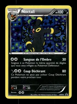 Carte Pokemon Noctali Holo BW93/ Promo BW Francais - Image 1