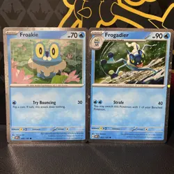 Frogadier 057/197 Froakie 056/197 Cosmos Holo Obsidian Flames - Pokemon - Image 1