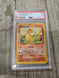 PSA 7 1999 Pokemon Game Charmander - Image 1
