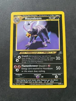 Pokemon TCG Houndoom Neo Discovery 23/75 Regular Unlimited Rare - Image 1