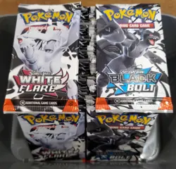 Pokemon Black Bolt White Flare Booster Pack Lot 50 Packs Pokemon S&V TCG - Image 1