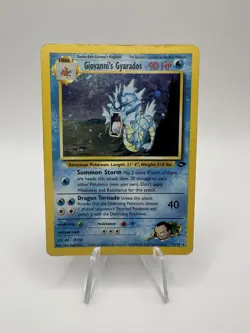 Giovanni's Gyarados 5/132 Gym Challenge Unlimited Holo Rare Pokemon TCG MP - Image 1