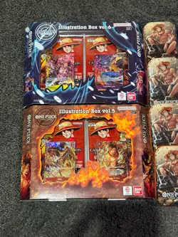 One Piece Lot 4x Mini-Tin Set + 1 Tin Vol.2 & 2x Illustration Boxes OP-13 SEALED - Image 2
