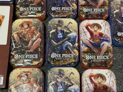 One Piece Lot 4x Mini-Tin Set + 1 Tin Vol.2 & 2x Illustration Boxes OP-13 SEALED - Image 5