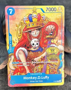 Monkey.D.Luffy (2nd Anniversary Stamped Promo) P-043 One Piece Promotion... - Image 1