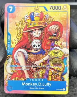 Monkey.D.Luffy (2nd Anniversary Stamped Promo) P-043 One Piece Promotion... - Image 1