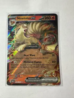 Pokemon Ninetales EX TCG Scarlet & Violet Card 151 038/165 - Image 1