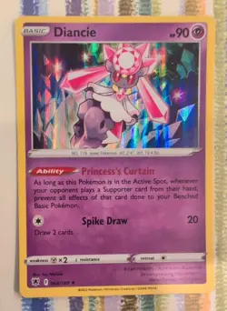 Diancie 068/189 Holo Astral Radiance Rare Pokemon Card - Image 1