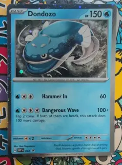 Dondozo SVP012 Black Star Promo Scarlet Violet Holo Pokemon Card - Image 1