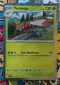 Yanmega SVP 187 Black Star Promo Pokemon Card Destined Rivals Series - Image 1