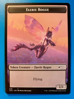 MTG 1x Faerie Rogue Token # 16 Secret Lair Drop Magic the Gathering Card x1 NM - Image 1
